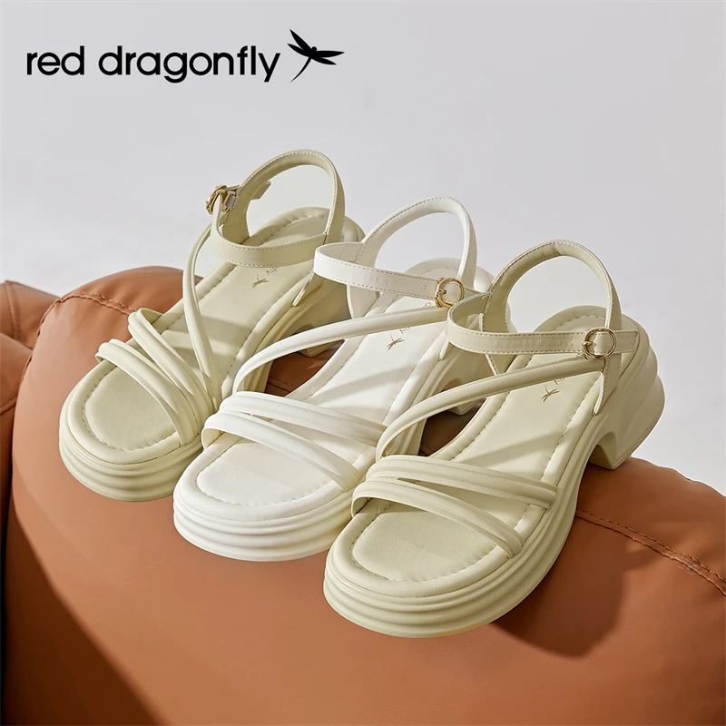 红蜻蜓2025年校园学生初夏凉鞋优质舒适款优雅透气时尚必备女鞋