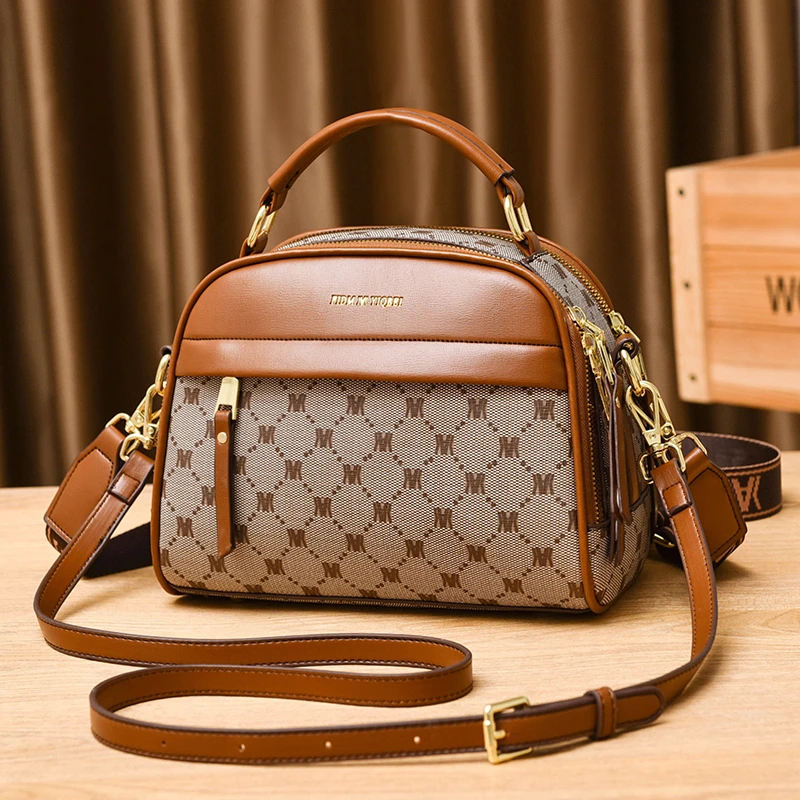 FIDM2022新款横拉链小方包女包包手提包气质女士小包斜挎包简约潮