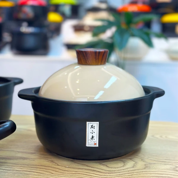 厨小亲白色陶瓷砂锅煮粥煲汤炖菜汤煲炖煲明火耐热砂锅