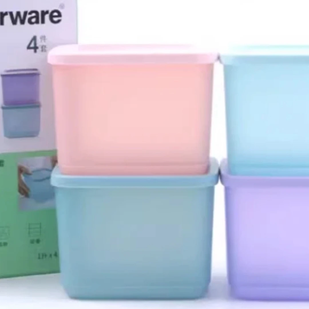 1L方形冷藏保鲜盒密封收纳干货水果储藏盒冰箱保鲜盒