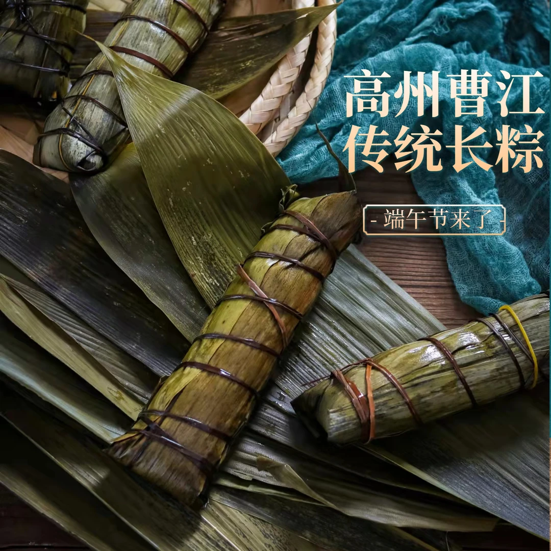 (圆通包邮)高州曹江特产 鲜肉长粽 真空包装 180g粤高粽 端午节