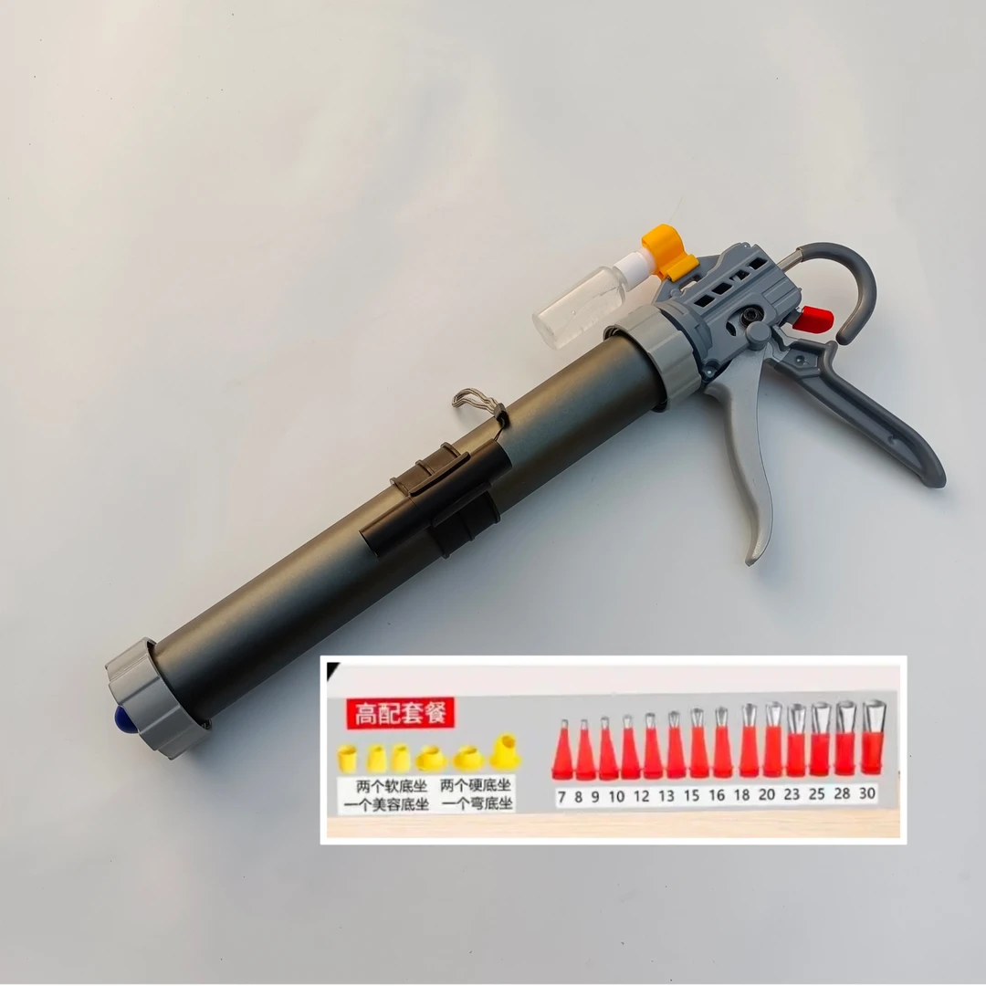 厂家直销彪哥牌11轴灰软支胶枪31下到底带灯带胶嘴套餐任选