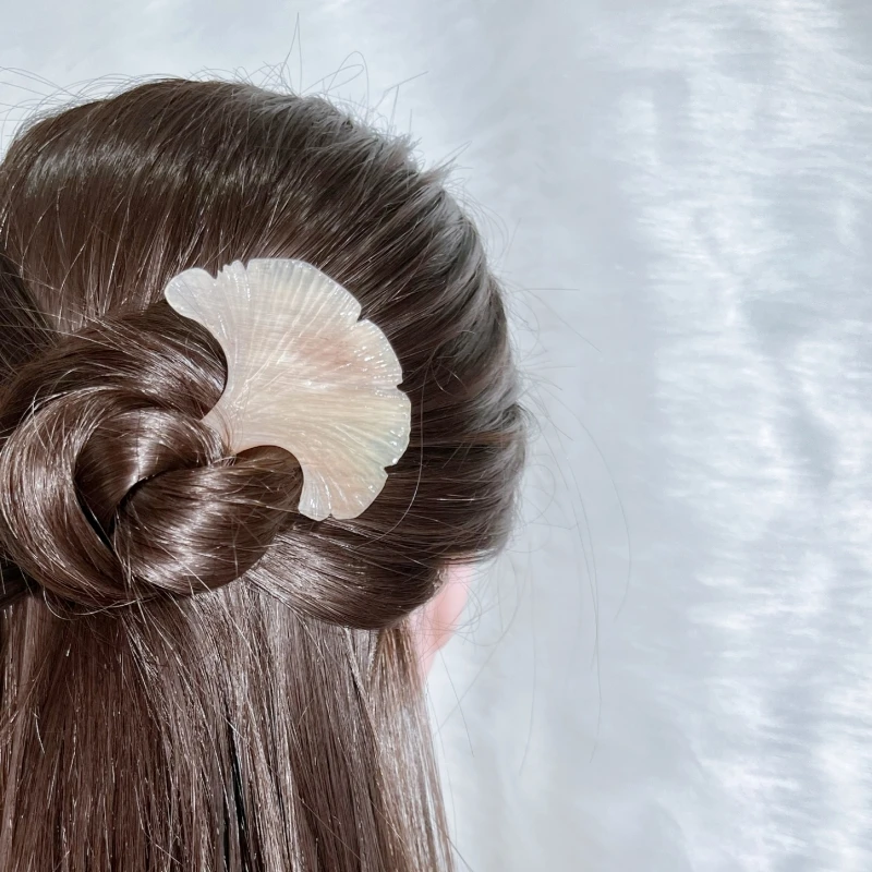 古风国风气质银杏叶发钗盘发簪子百搭古典旗袍配饰复古简约