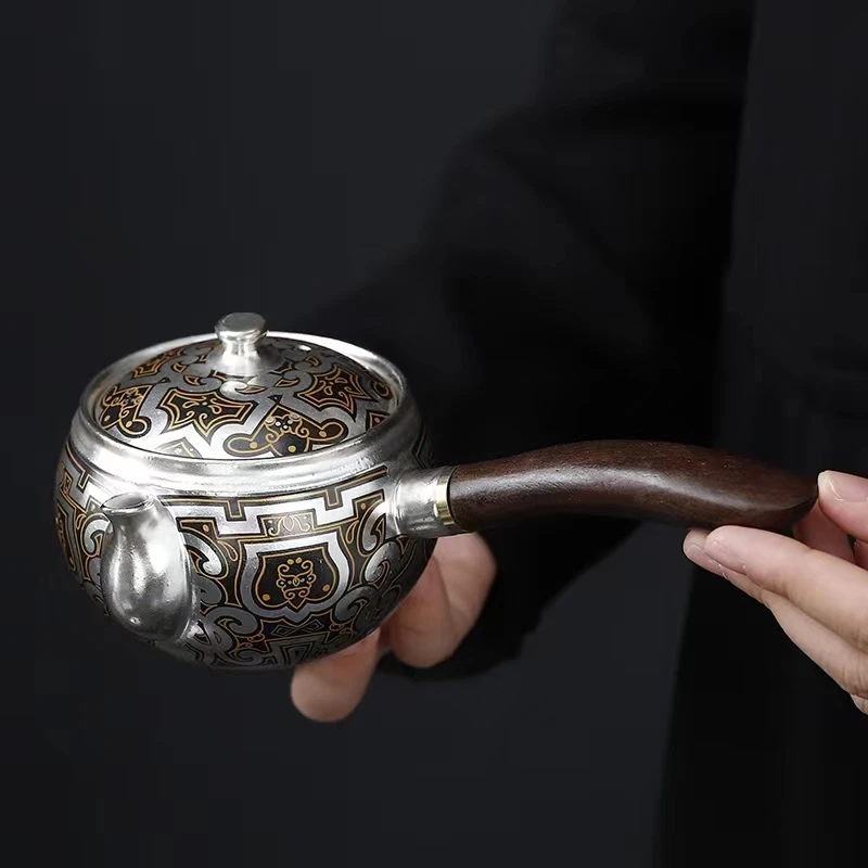 圣藏何赋森▪战国侧把壶手作中式高端送礼自用品牌茶壶
