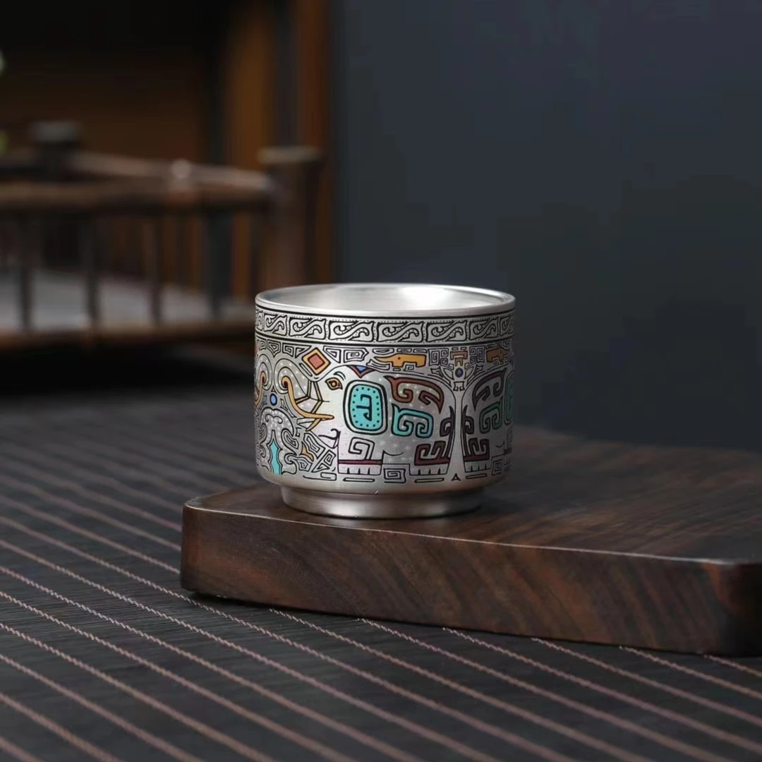 圣藏郑同盟•万象直口杯高端礼盒送礼自用高端主人杯