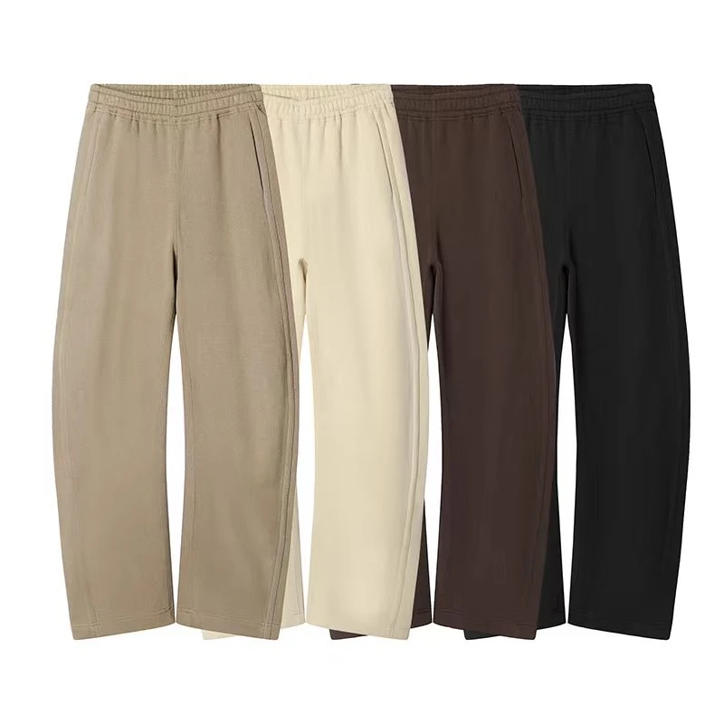 【T966】4色软糯抽绳松紧腰宽松阔腿显瘦香蕉裤运动休闲裤长裤女