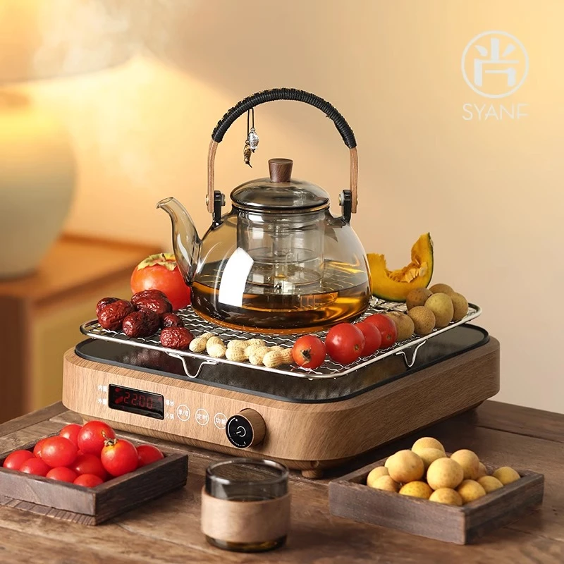 围炉煮茶大功率电陶炉家用室内插电整套装新中式煮茶炉茶壶器具