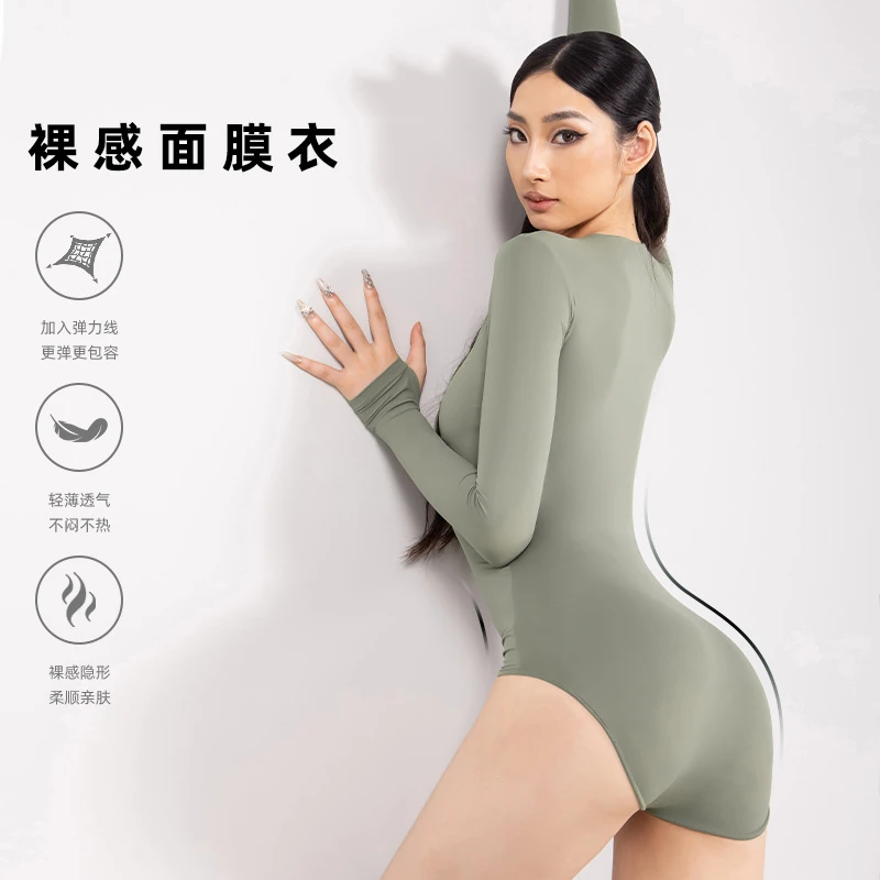 拉丁舞服女国标舞上衣2025新款成人练功服装连体衣YD382