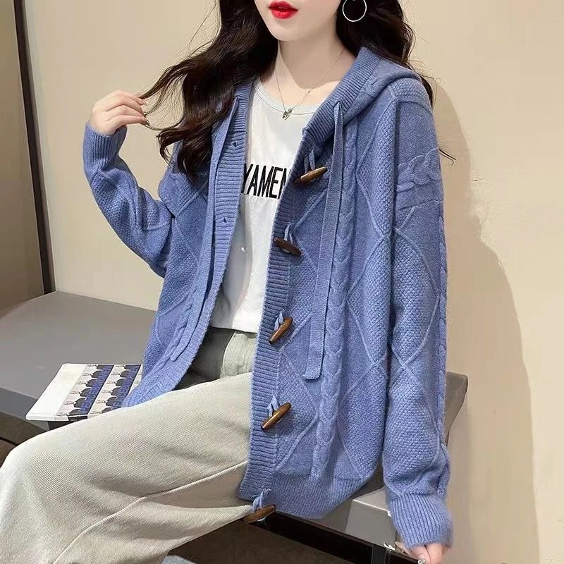 百搭毛衣时尚宽松休闲女士短款针织秋冬长袖韩版慵懒风默认微瑕