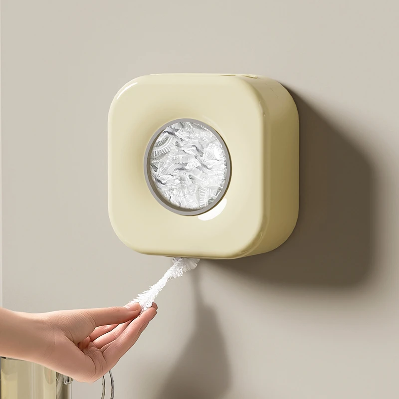 橱明星保鲜膜套收纳盒家用厨房用多功能储物盒鞋套浴帽盒