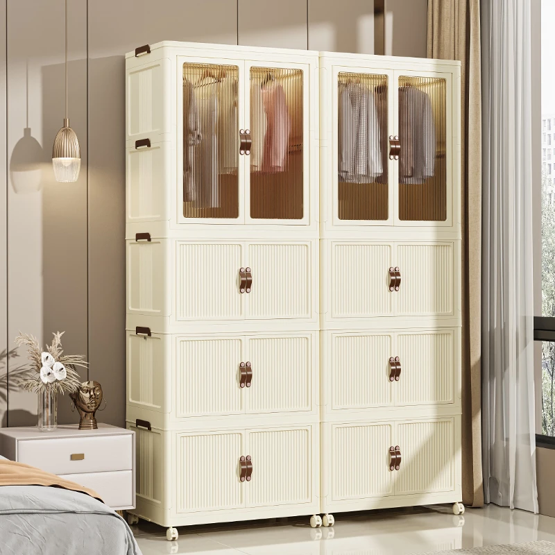 橱明星家用折叠衣柜简约大容量衣服被子收纳柜玩具鞋帽储物收纳箱
