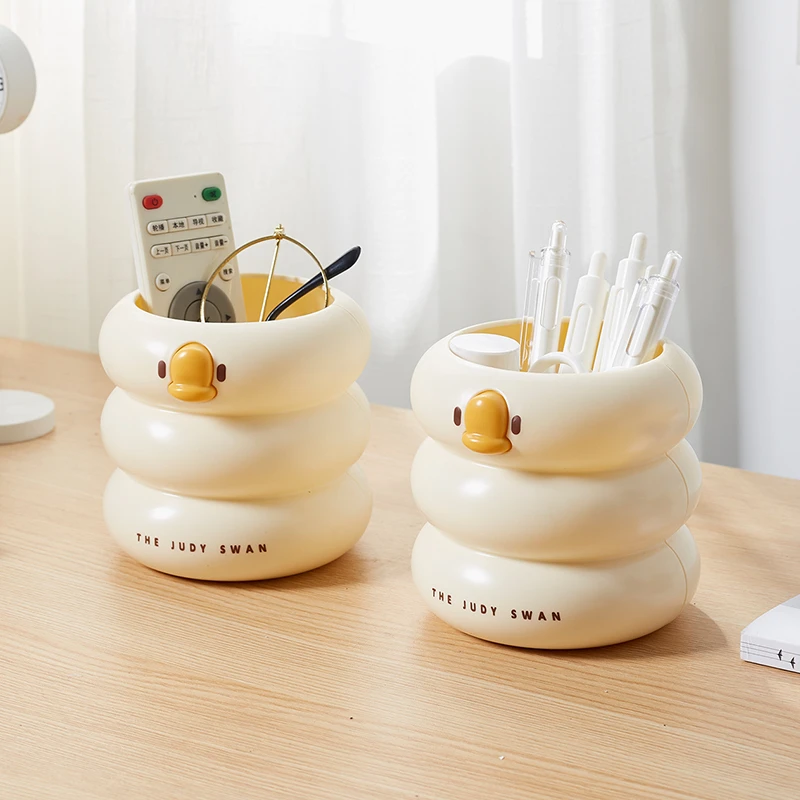 橱明星笔筒收纳盒学生桌面创意笔盒简约ins风大容量文具收纳盒