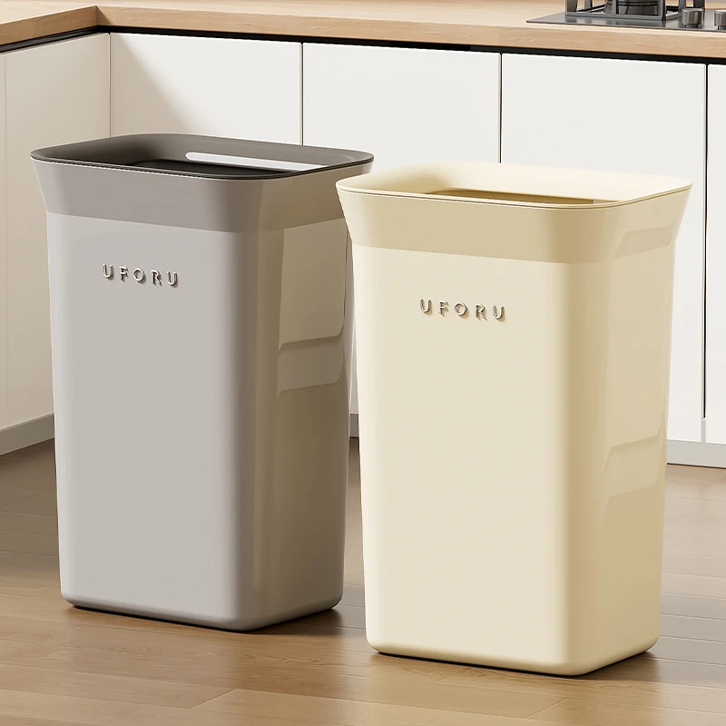 橱明星家用厨房大容量垃圾桶简约大号高筒垃圾收纳架高颜值收纳桶