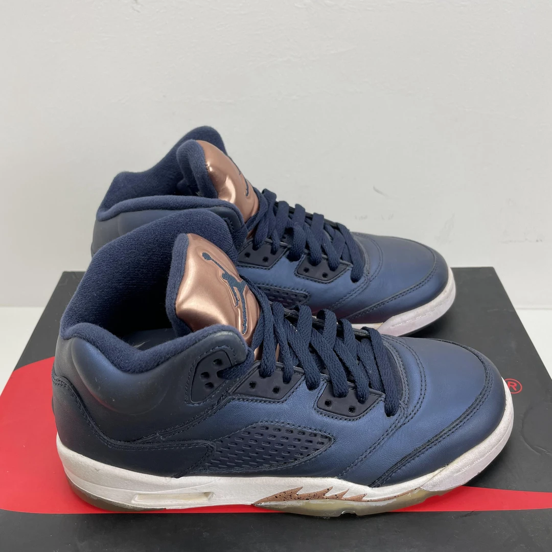 36.5码 Nike 中古 AJ5 午夜蓝 篮球鞋 无盒 公价829