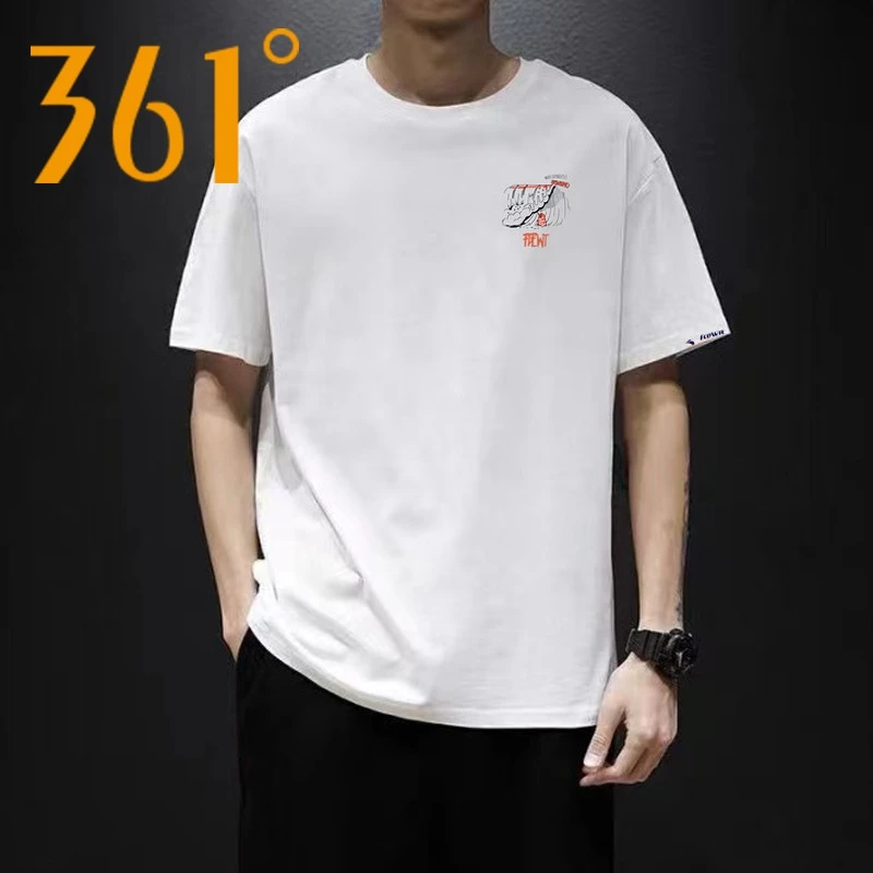 3513- 361°男圆领短休闲百搭夏季T恤