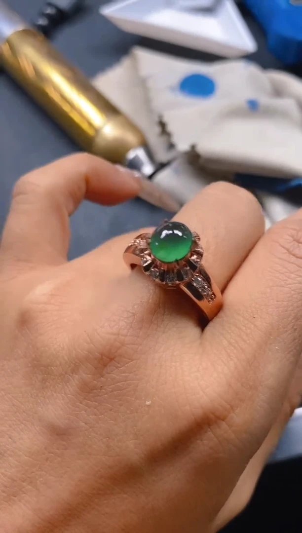 【闪购商品】定制翡翠未镶嵌天然翡翠蛋面未镶嵌326