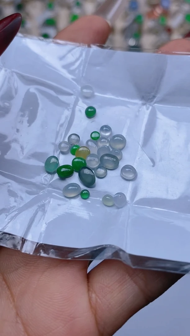 【闪购商品】定制翡翠未镶嵌天然翡翠蛋面未镶嵌89