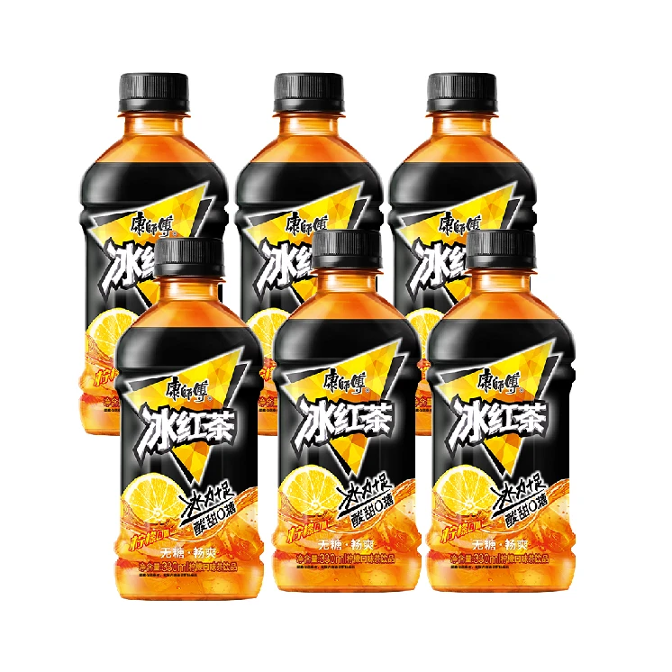 康师傅无糖冰红茶330ml小瓶饮料0卡康师傅无糖冰红茶夏天解渴饮品