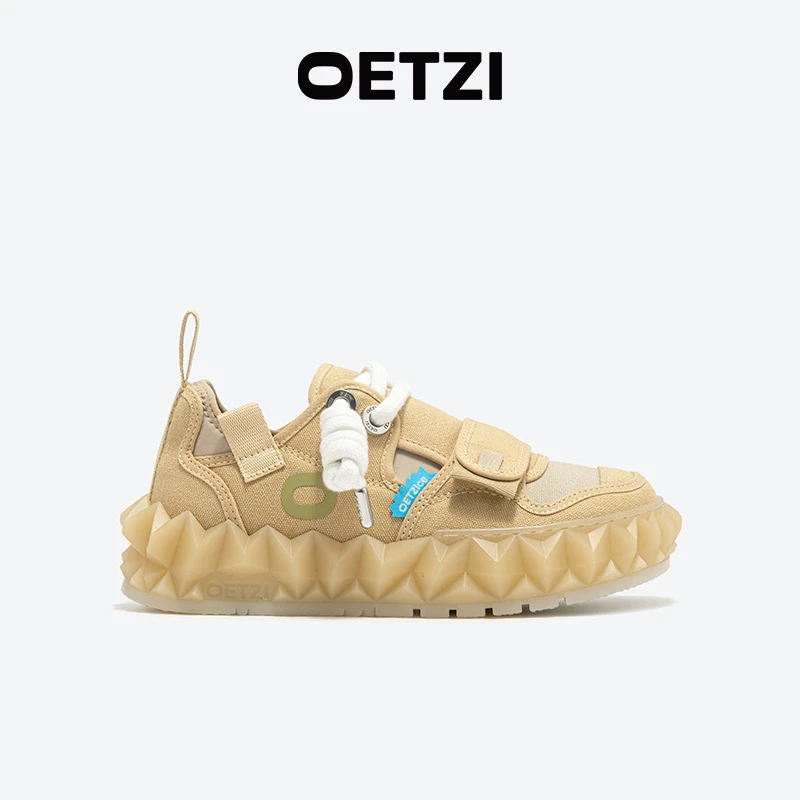 OETZI冰人奥兹丑萌帆布鞋情侣冰山果冻鞋小丑户外时尚厚底