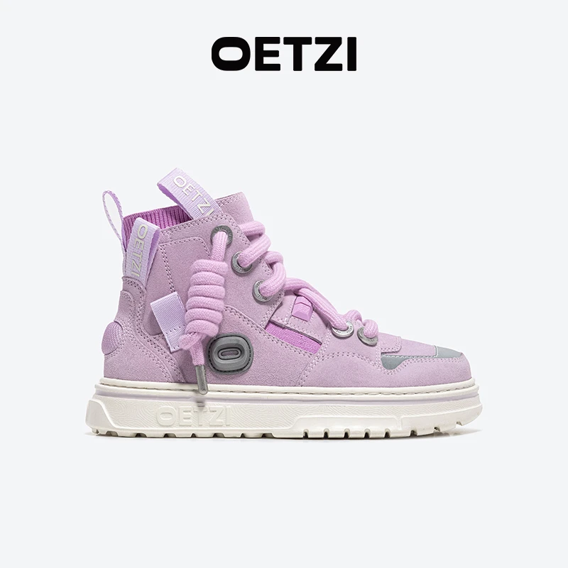 OETZI冰人奥兹新款高帮鞋休闲丑萌鞋厚底时尚百搭经典情侣鞋