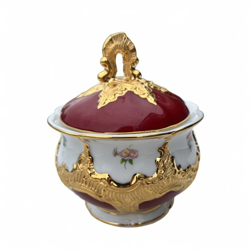 MEIISSEN梅森梅森欧式复古茶杯家用高档咖啡杯精致糖壶