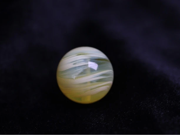 14mm精品拉丝荧光蜜蜡圆珠!全品完美!带鉴定证书