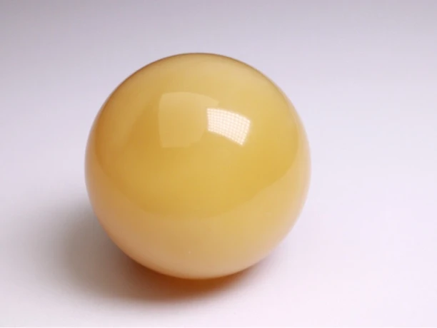 【俄料】30.8mm黄白花单珠蜜蜡大圆珠！轻微花粉！16.6克