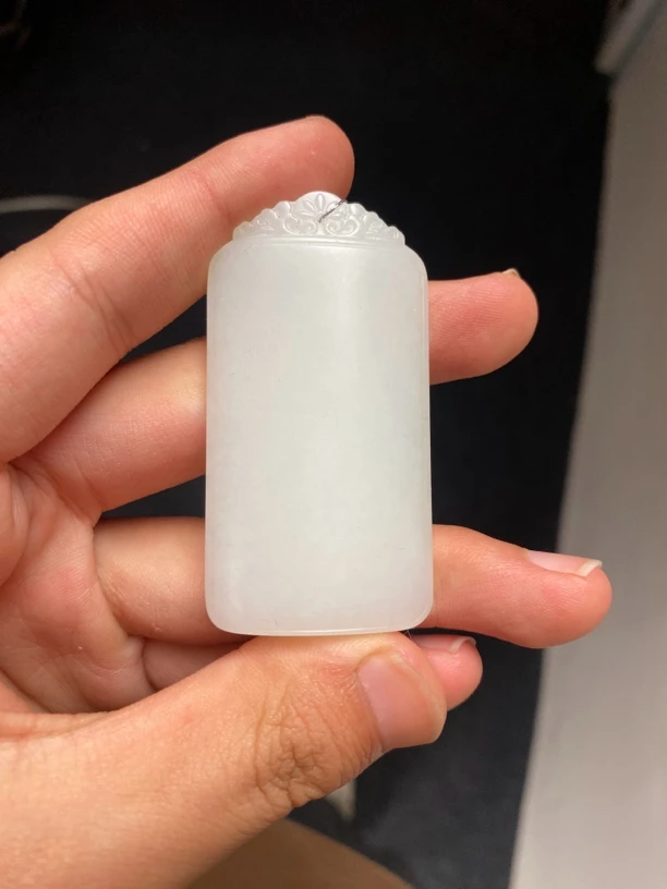 天然和田玉无事牌