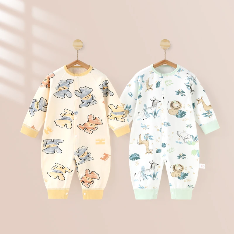 婴儿连体衣春秋款新生衣服纯棉睡衣秋冬季婴幼儿男女宝宝初早秋装