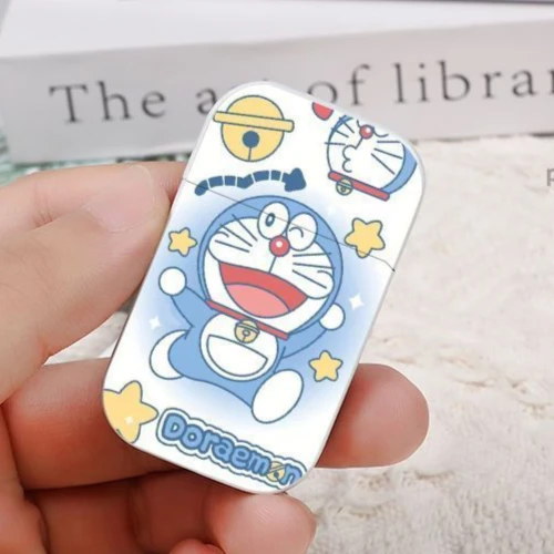 哆啦A梦防风创意打火机粉色火焰ins创意卡通高颜值火机送男士礼物