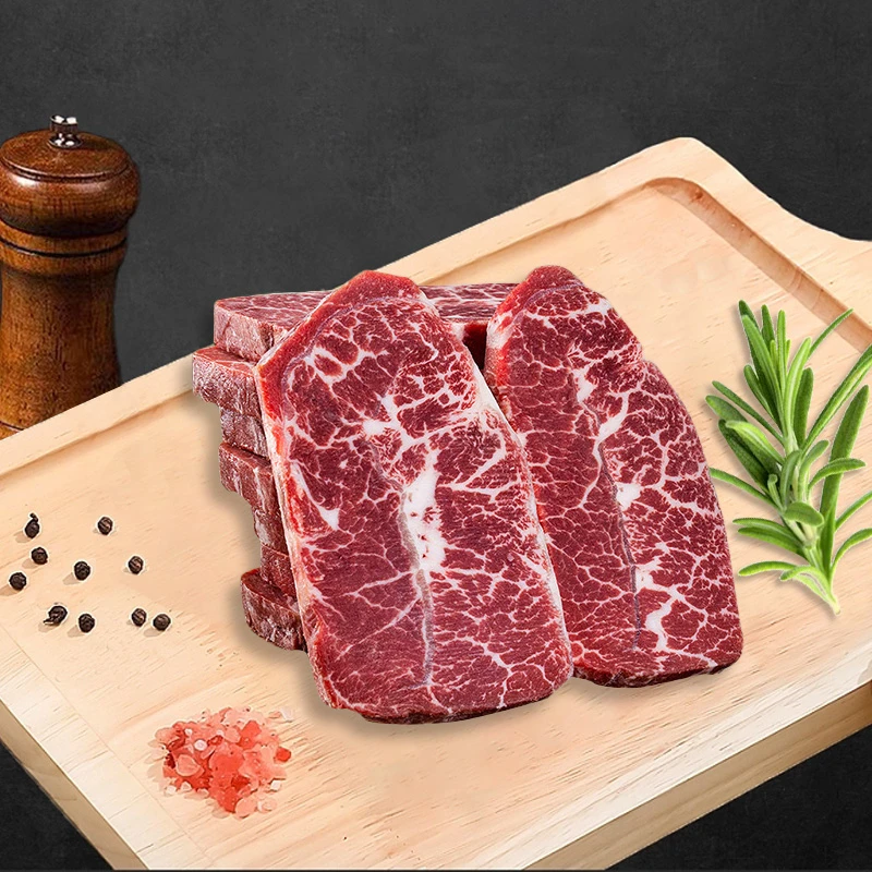 【讲究哥推荐】澳大利亚黑安格斯谷饲200天M5原切板腱牛排1000g