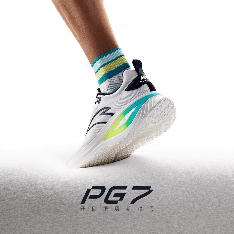 安踏旅途PG7科技跑鞋男女鞋透气网面运动鞋休闲慢跑舒适轻便鞋子