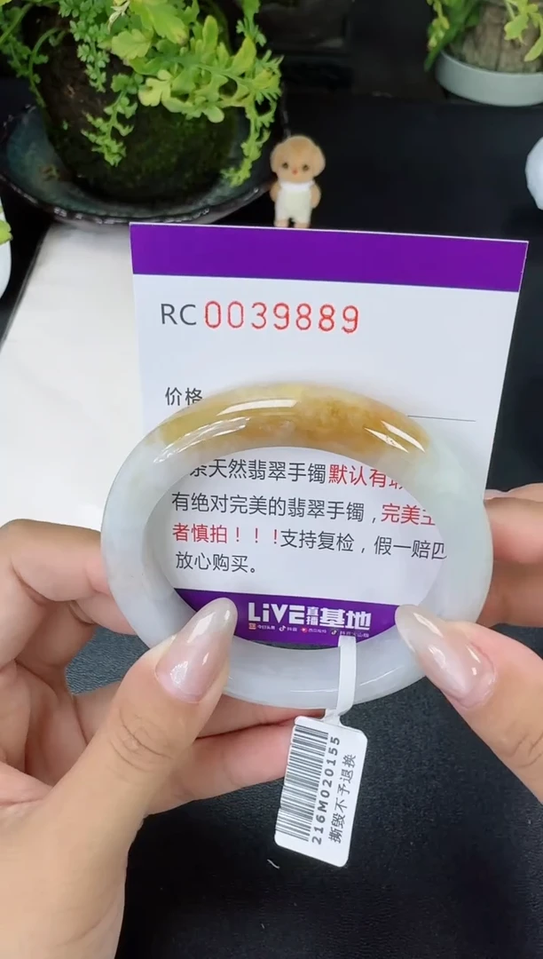 【闪购商品】翡翠手镯未镶嵌翡翠手镯圈口 56.1