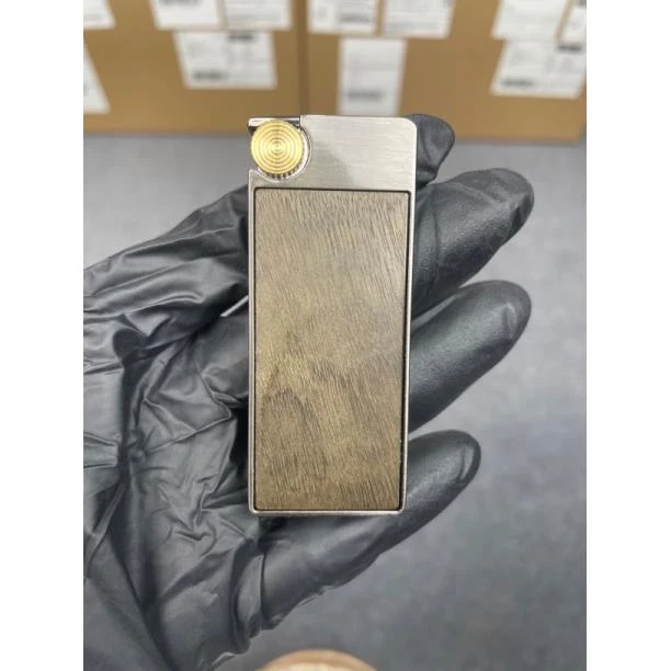 手工定制实木阴沉木打火机直冲蓝焰砂轮点火男士超薄便携