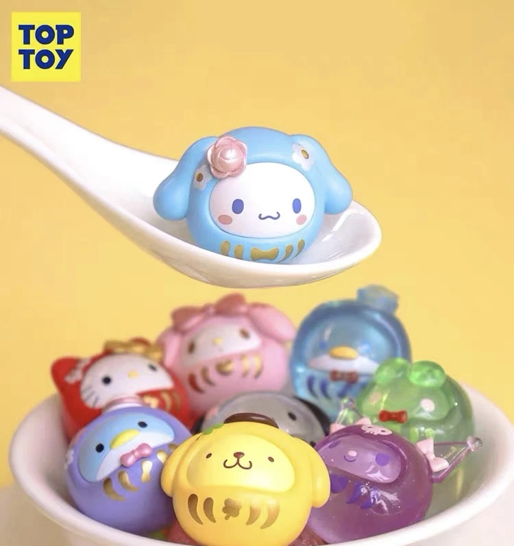 TOPTOY三丽鸥mini达摩盲袋不倒翁摆件女生礼物玩具正版可爱手办