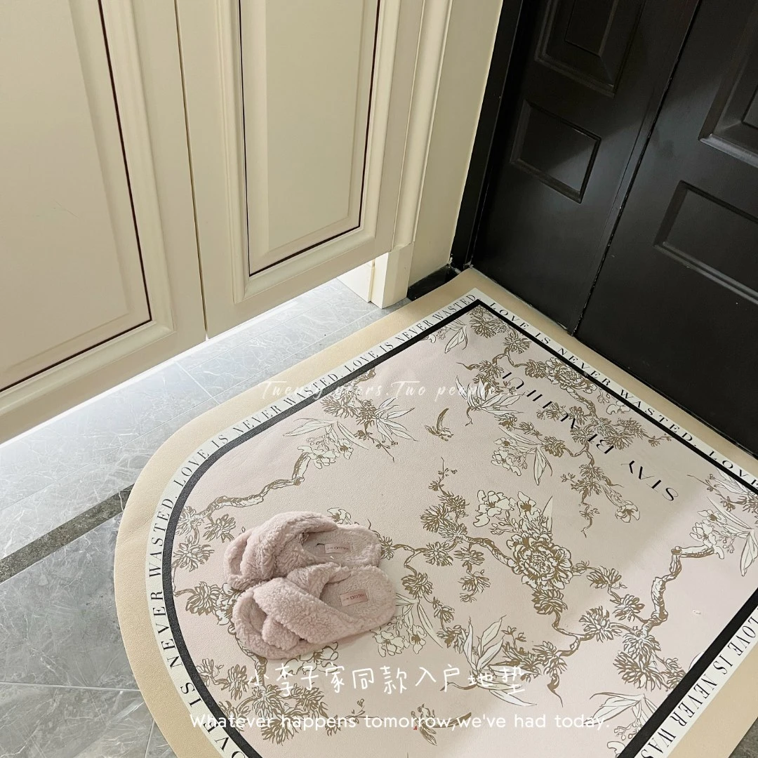 【支点佳居】轻奢风皮革入户地垫北欧家用易清洗地垫