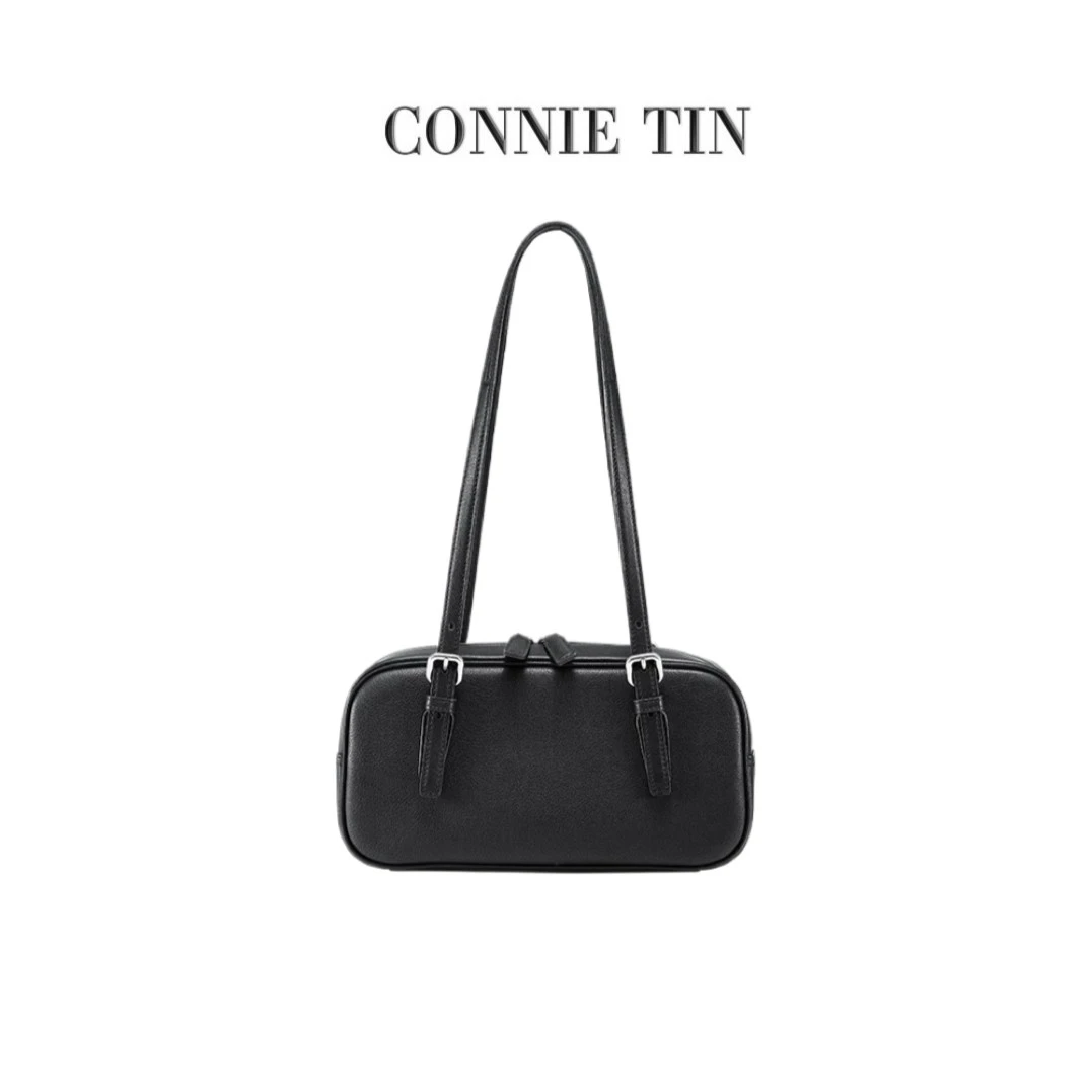 CONNIE TIN   牛皮复古保龄球包