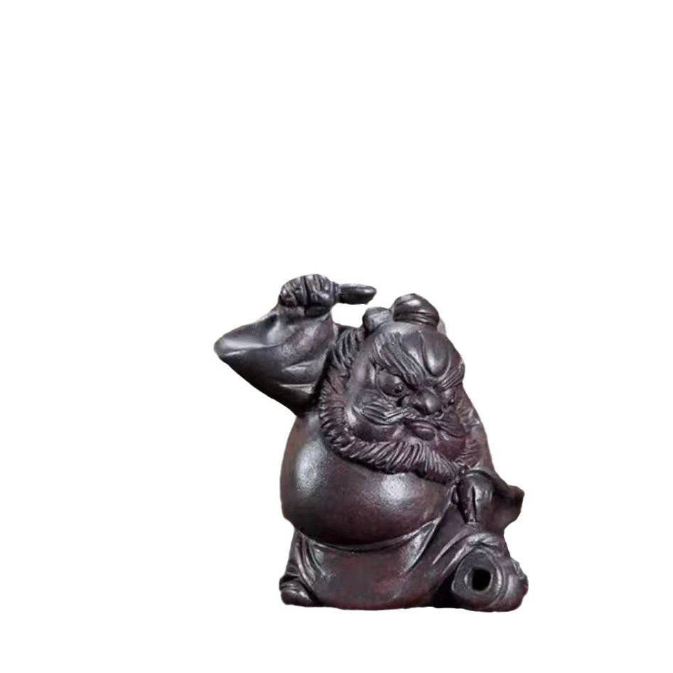 宜兴精品钟馗茶宠纯全手工功夫茶具原矿创意可养茶玩中式茶桌摆件