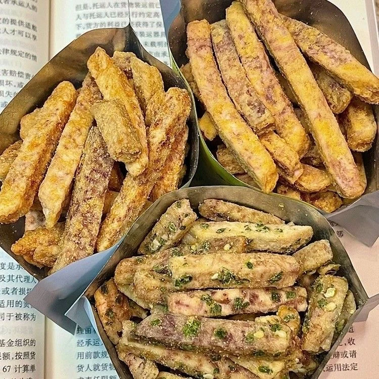 老肥匠又香又酥又脆满口留香!荔浦油炸芋头条办公室休闲解馋零食