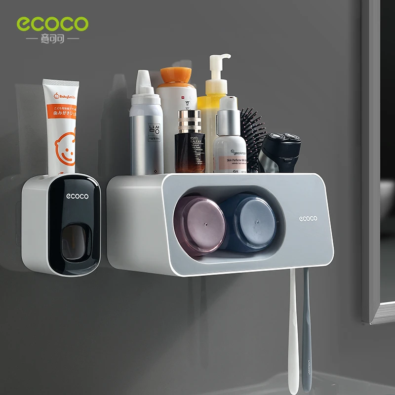 牙刷牙刷架挂墙式家庭刷牙杯牙杯架子电动免打孔牙具牙刷架置物架