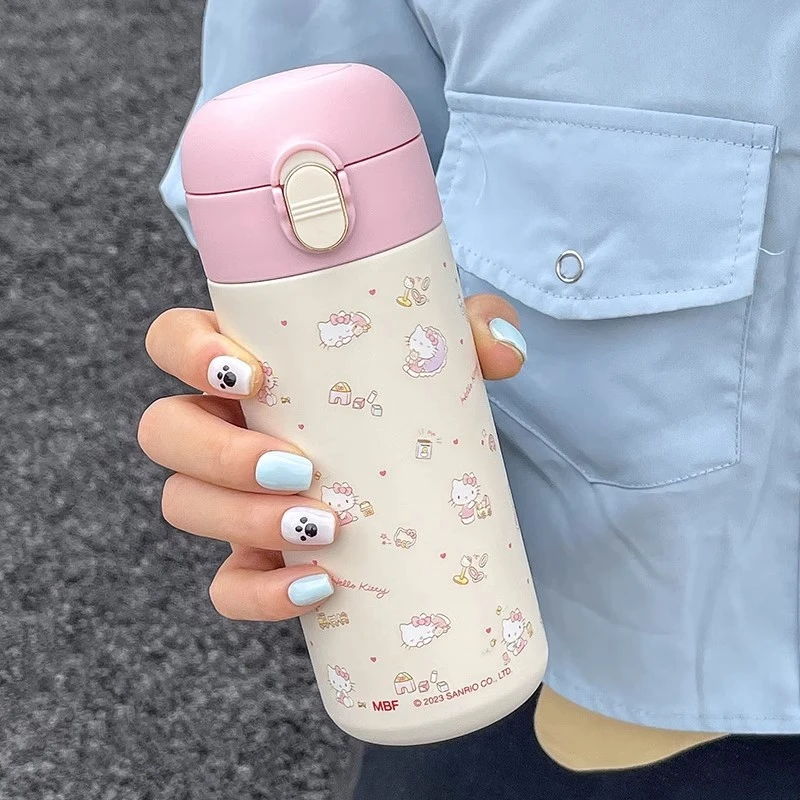hellokitty保温杯女生可爱高颜值水杯316食品级便携直饮杯子学生