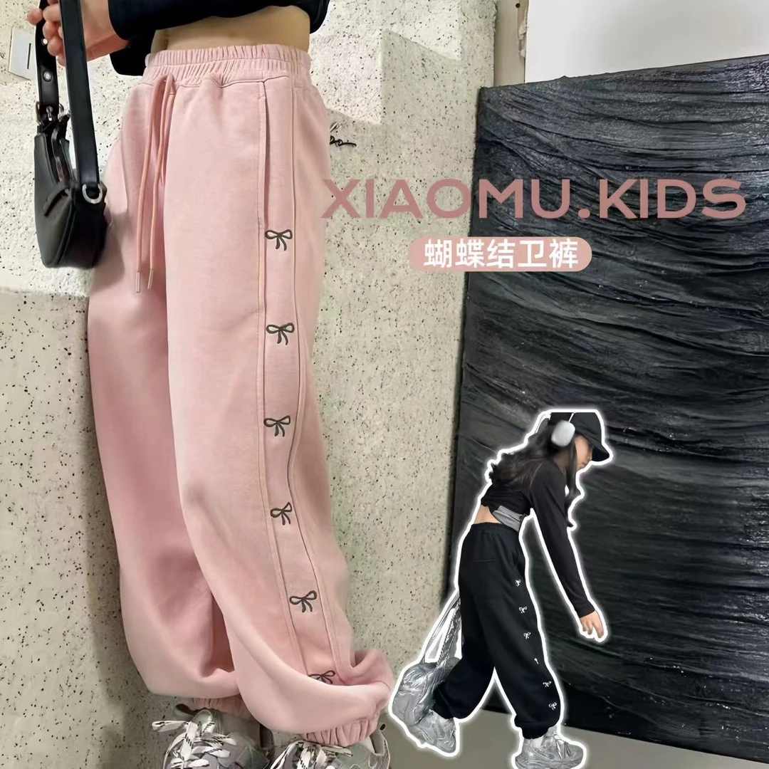 【小慕家】秋季新款7728女童时尚百搭休闲裤宽松韩版儿童潮流休闲裤