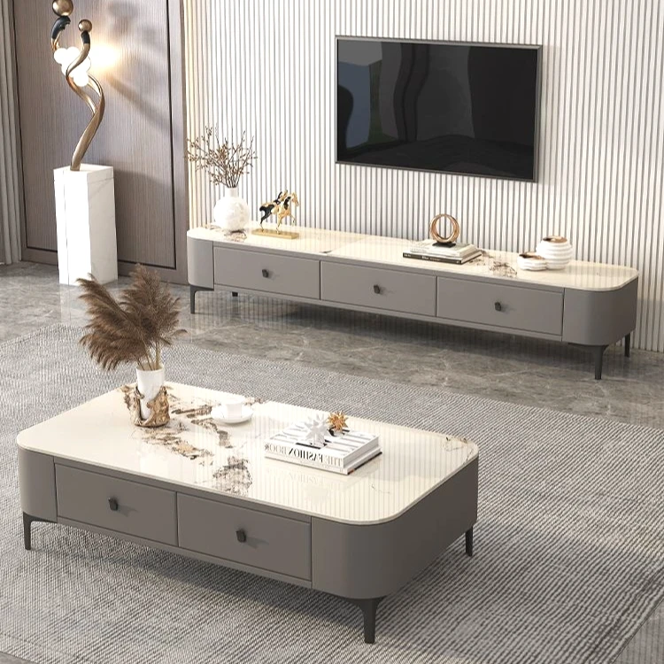 拉萨发货西藏包邮包邮岩板茶几客厅家用组合电视机茶几家用组合
