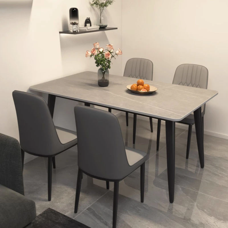 拉萨发货西藏包邮岩板餐桌椅组合家用小户型哑光加厚饭桌吃饭桌