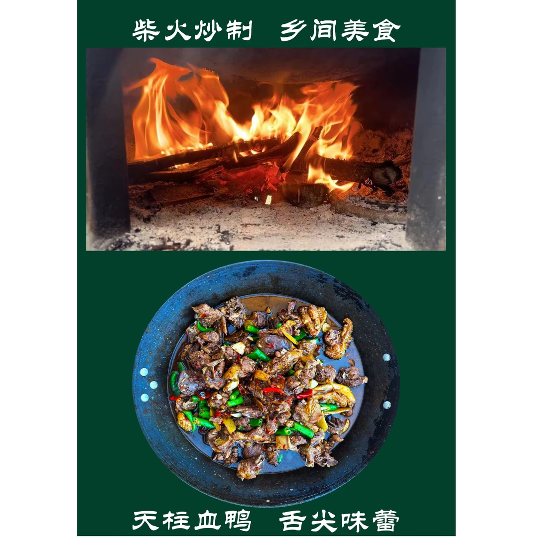 【血浆鸭、啤酒鸭】现杀现炒  天柱谷子鸭  180天鸭龄  生态放养