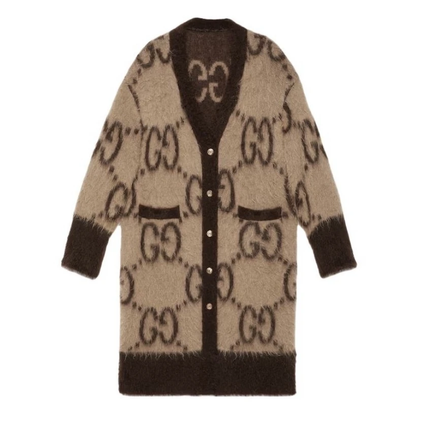 全新未使用 GUCCI/古驰 古驰Gucci双G满印双面穿开衫
