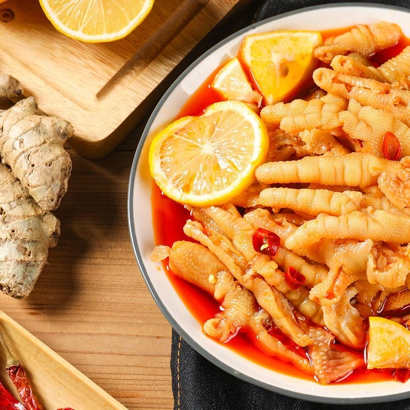 柠檬无骨鸡爪罐装去骨酸辣脱骨凤爪解馋网红小吃即食休闲食品零食