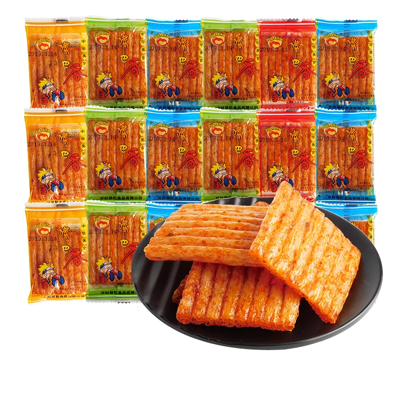 嘴巴香辣条大刀肉麻辣味怀旧小时候的零食童年小吃休闲食品大礼包