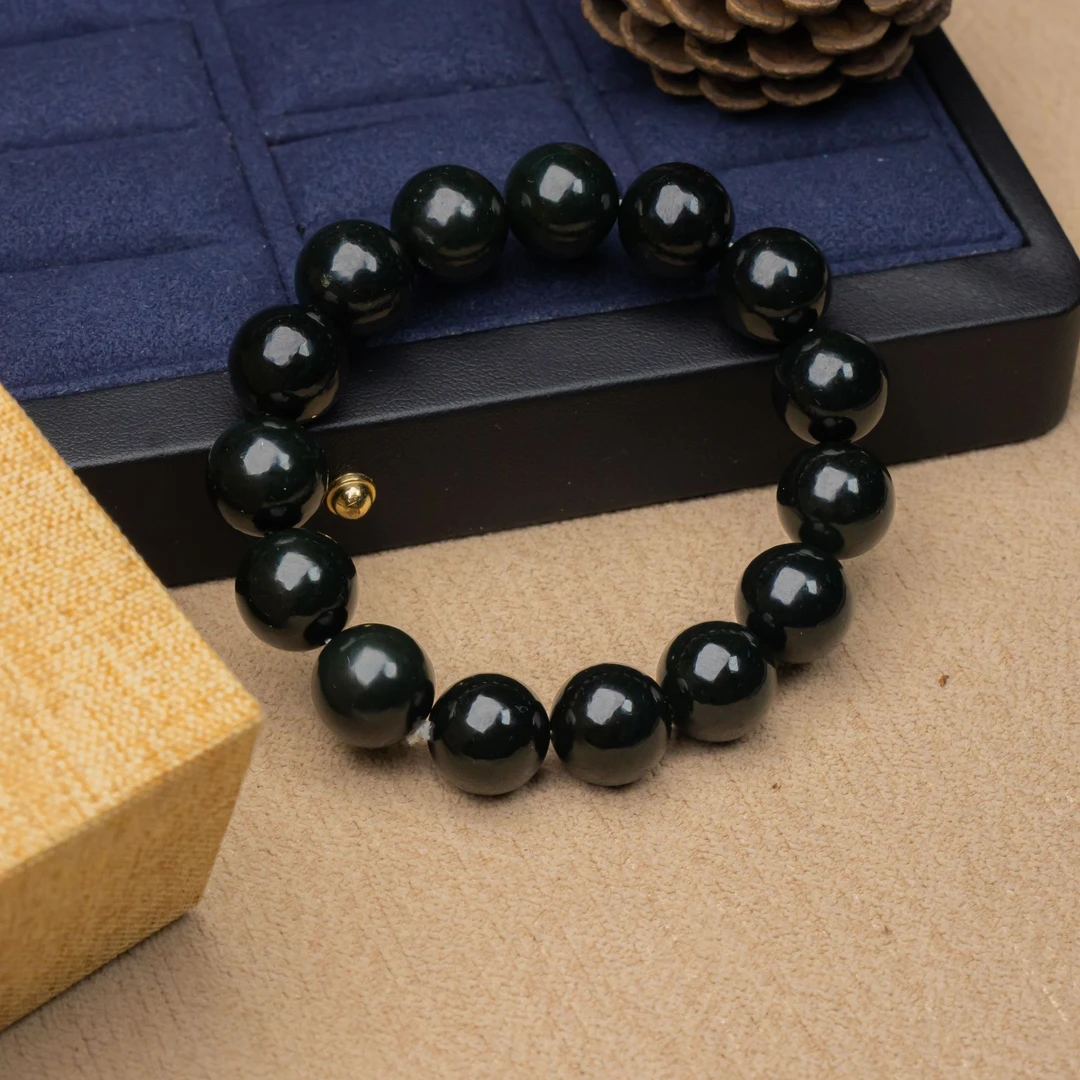 天然和田塔青手串13.5mm-SHTQ204