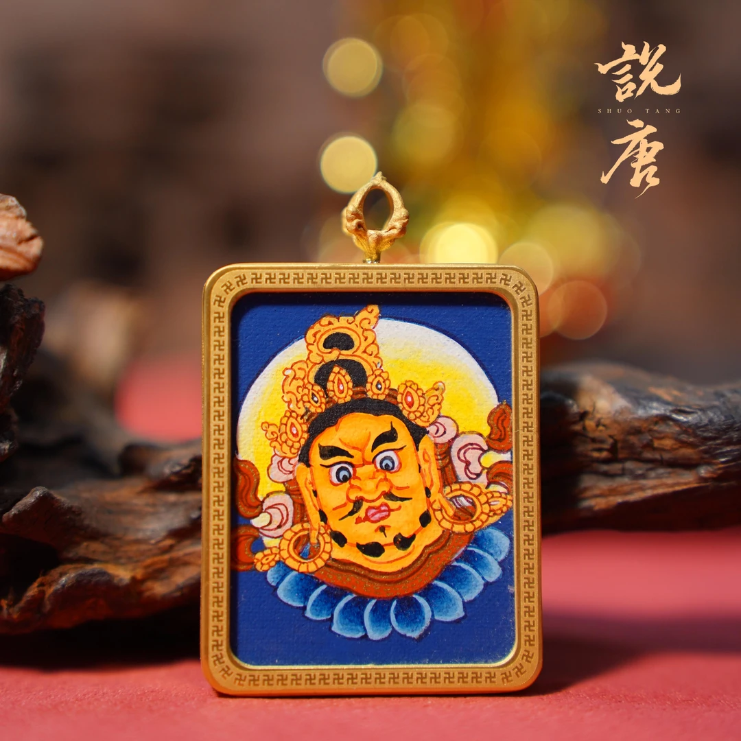 新品【说唐】‘’黄cc‘’纯手工绘制唐卡